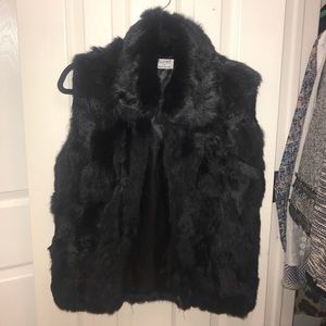 Surell rabbit fur vest
